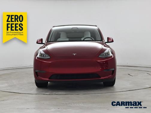 Red 2024 Tesla Model Y Long Range