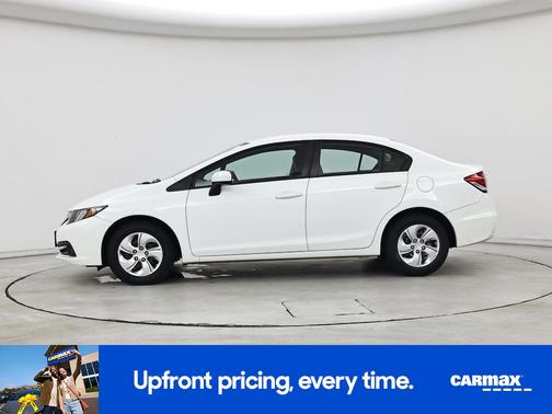 White 2015 Honda Civic LX
