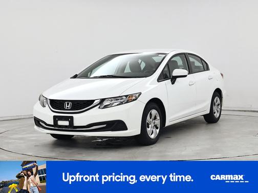 White 2015 Honda Civic LX