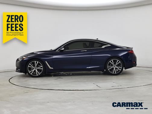 Blue 2021 INFINITI Q60 Luxe