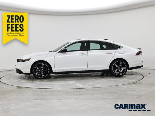 White 2023 Honda Accord Hybrid Sport