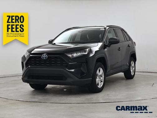 Black 2021 Toyota RAV4 Hybrid LE