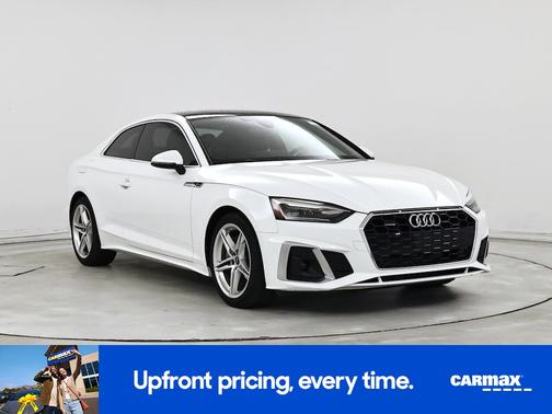 White 2021 Audi A5 S-Line Premium