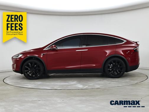 Red 2019 Tesla Model X Long Range