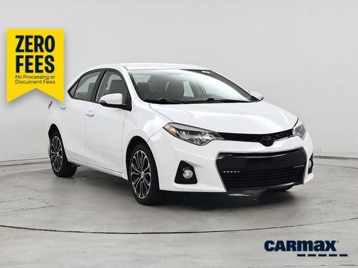 White 2015 Toyota Corolla S