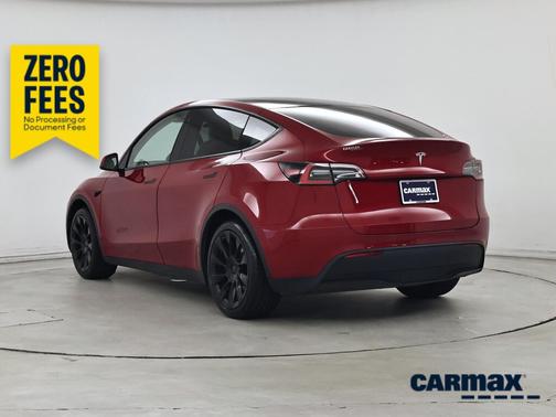 Red 2021 Tesla Model Y Standard Range