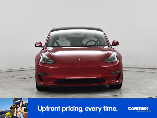 Red 2022 Tesla Model 3 Long Range