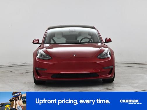Red 2022 Tesla Model 3 Long Range