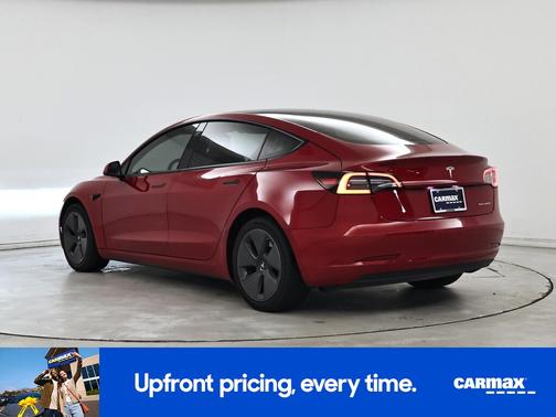Red 2022 Tesla Model 3 Long Range