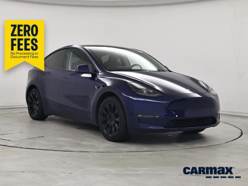 Blue 2025 Tesla Model Y Long Range