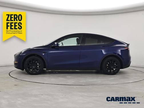 Blue 2025 Tesla Model Y Long Range