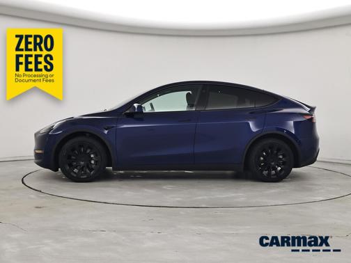 Blue 2025 Tesla Model Y Long Range