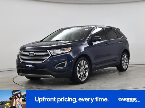 Blue 2017 Ford Edge Titanium