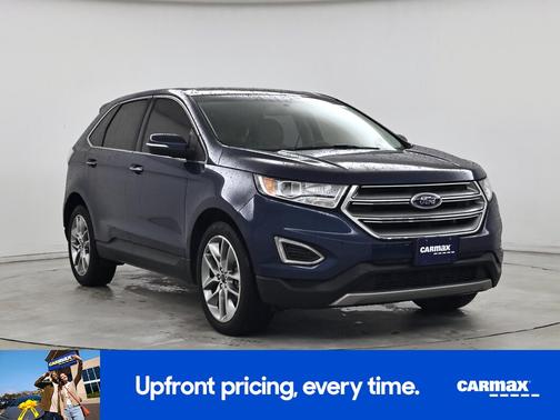 Blue 2017 Ford Edge Titanium
