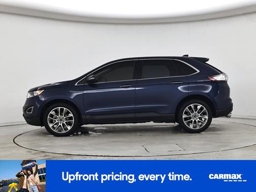 Blue 2017 Ford Edge Titanium