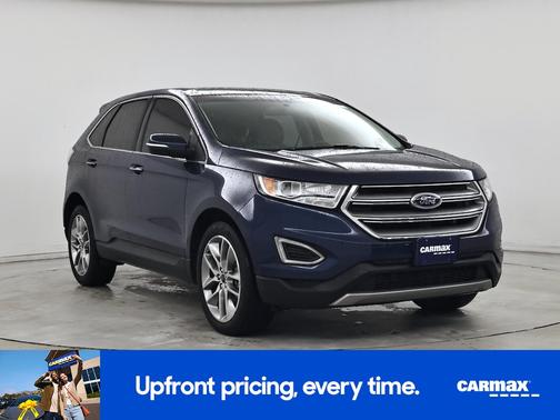 Blue 2017 Ford Edge Titanium