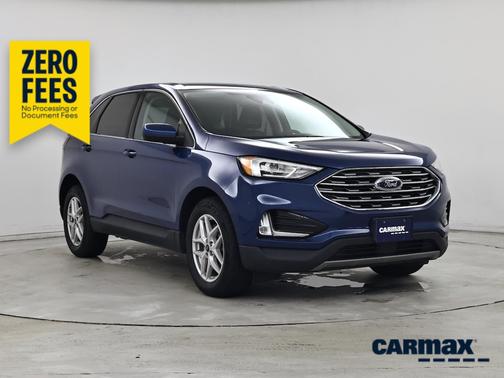 Blue 2021 Ford Edge SEL