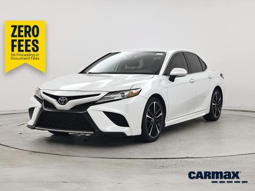 White 2019 Toyota Camry XSE