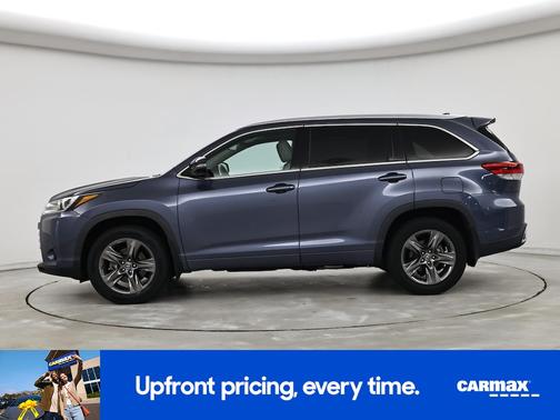 Blue 2019 Toyota Highlander Limited Platinum
