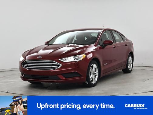 Red 2018 Ford Fusion Hybrid SE