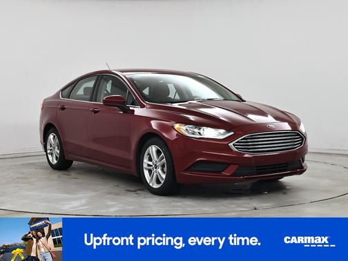 Red 2018 Ford Fusion Hybrid SE