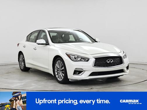 White 2023 INFINITI Q50 Luxe
