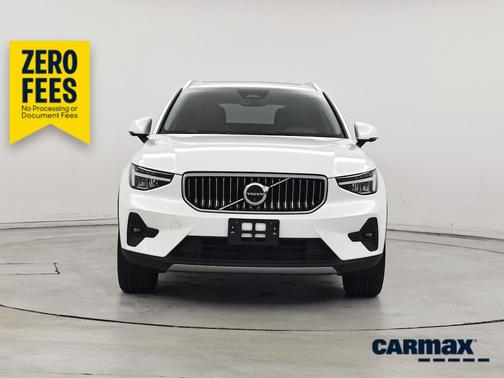 White 2025 Volvo XC40 B5 Plus Bright Theme