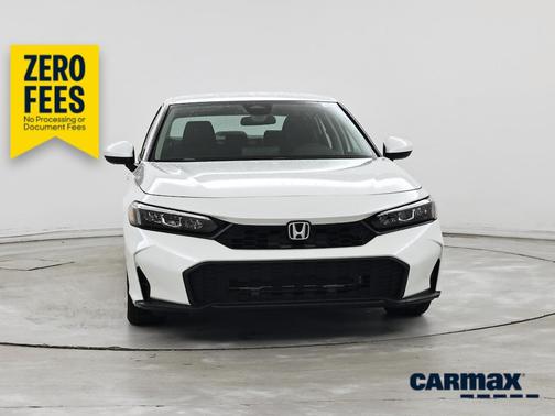 White 2025 Honda Civic LX