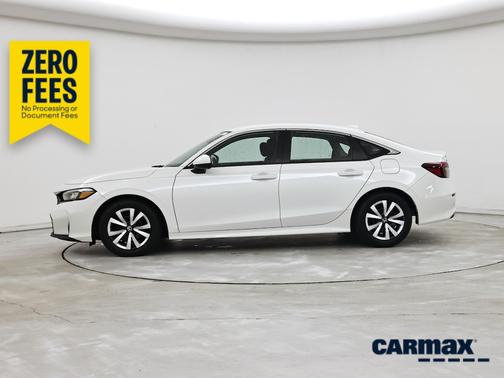 White 2025 Honda Civic LX