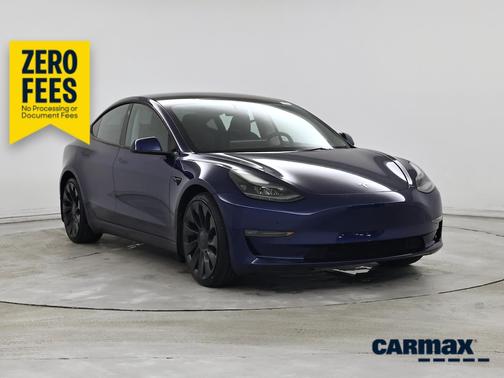 Blue 2023 Tesla Model 3 Performance