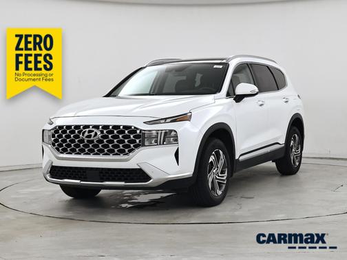 White 2022 Hyundai SANTA FE SEL