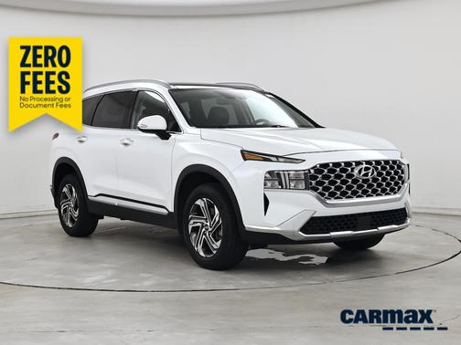 White 2022 Hyundai SANTA FE SEL