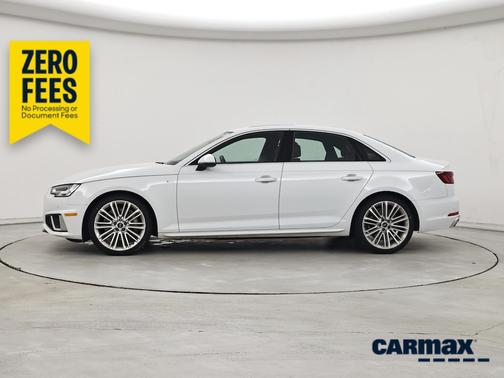 White 2019 Audi A4 Premium Plus