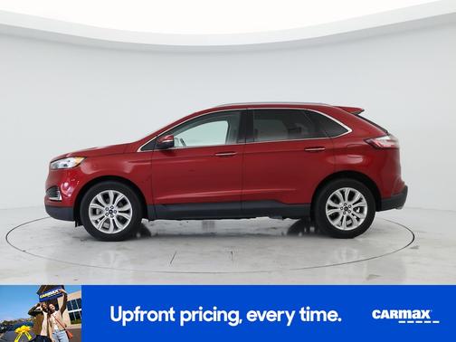 Red 2020 Ford Edge Titanium