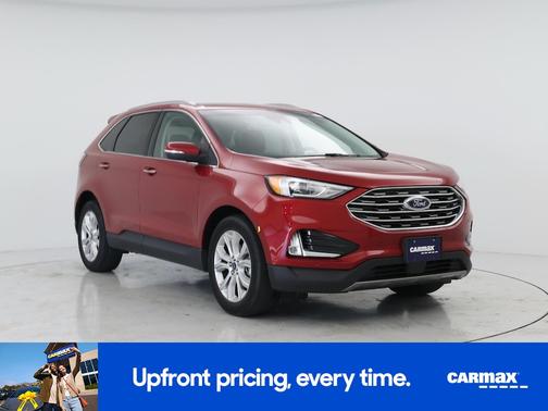 Red 2020 Ford Edge Titanium