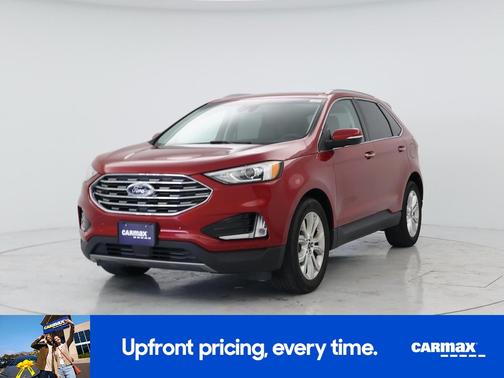 Red 2020 Ford Edge Titanium