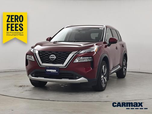 Red 2022 Nissan Rogue Platinum