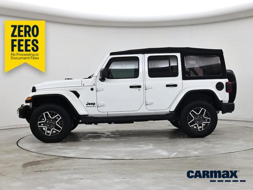 White 2025 Jeep Wrangler Sahara