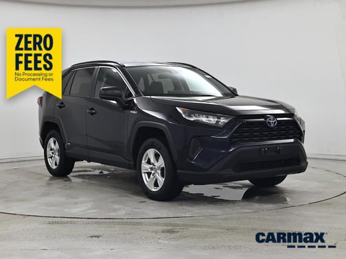 Black 2021 Toyota RAV4 Hybrid LE