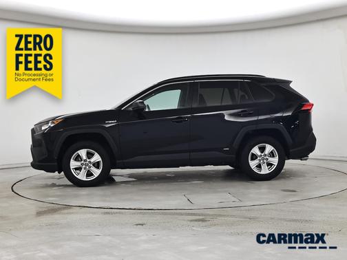 Black 2021 Toyota RAV4 Hybrid LE