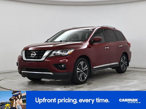 Red 2018 Nissan Pathfinder Platinum