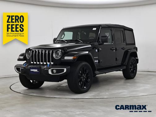 Black 2023 Jeep Wrangler 4xe Unlimited Sahara