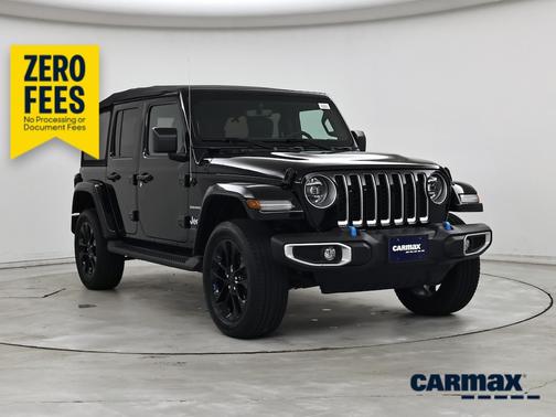 Black 2023 Jeep Wrangler 4xe Unlimited Sahara