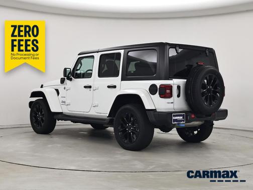 White 2023 Jeep Wrangler 4xe Unlimited Sahara