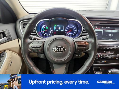 White 2015 Kia Optima Hybrid EX