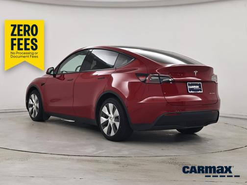 Red 2022 Tesla Model Y Long Range