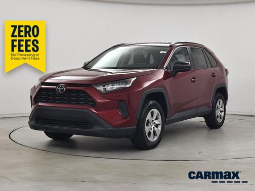 Red 2021 Toyota RAV4 LE