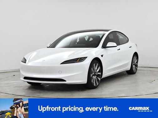 White 2025 Tesla Model 3 Long Range