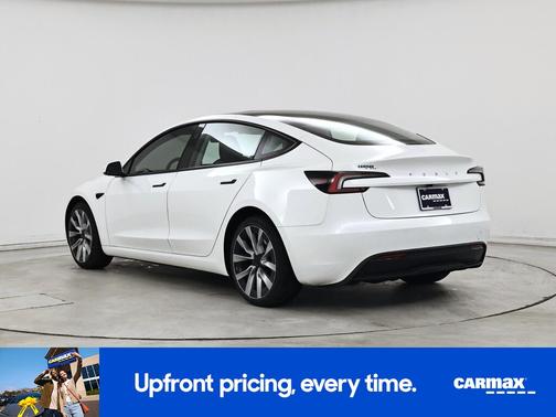 White 2025 Tesla Model 3 Long Range