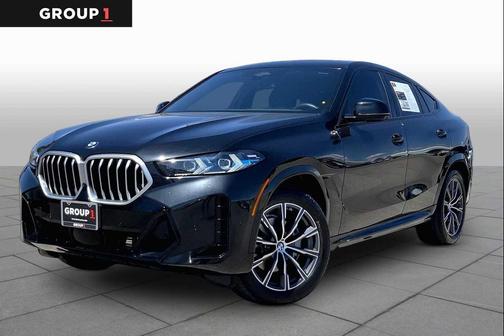 Black Sapphire Metallic 2025 BMW X6 xDrive40i